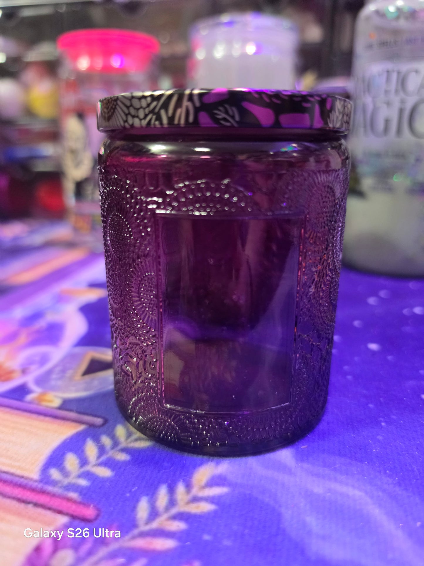 8oz Soy Candle Dark Red Jar