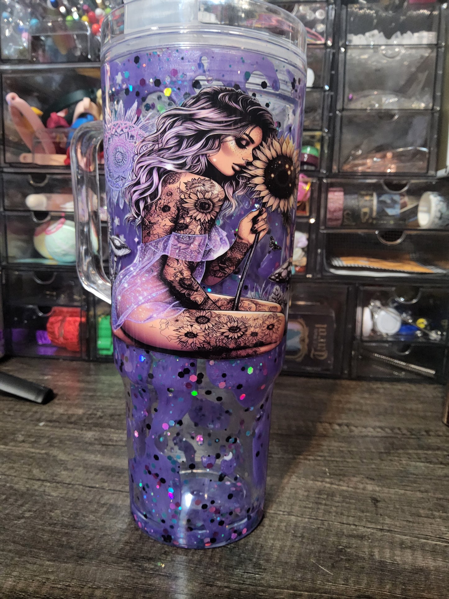 40oz Snowglobe Tumbler