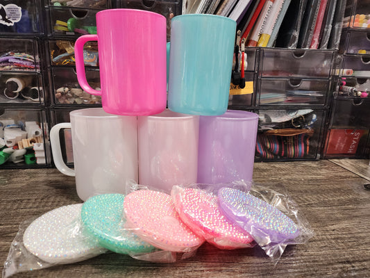 17 oz shimmer coffee cups