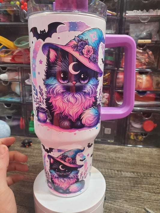 40oz Magic kitty cup premade!