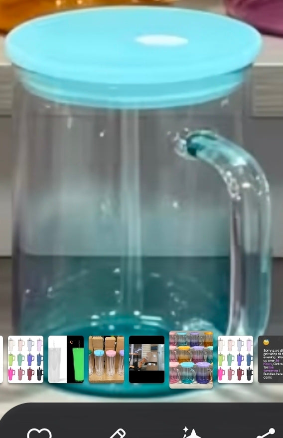 COMING SOON 17 oz Glass coffee cups