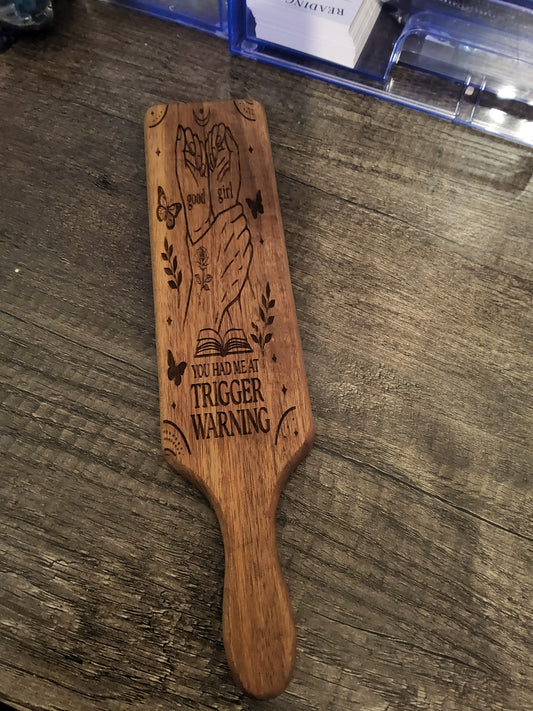 Trigger Warning Paddle